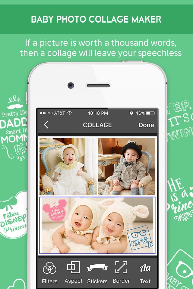 Bump and Baby Apps Free Milestone Photo Editor screenshot 3