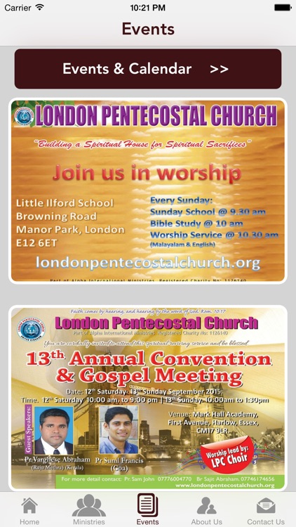 London Pentecostal Church / Alpha International Ministry ( LPC / AIM )