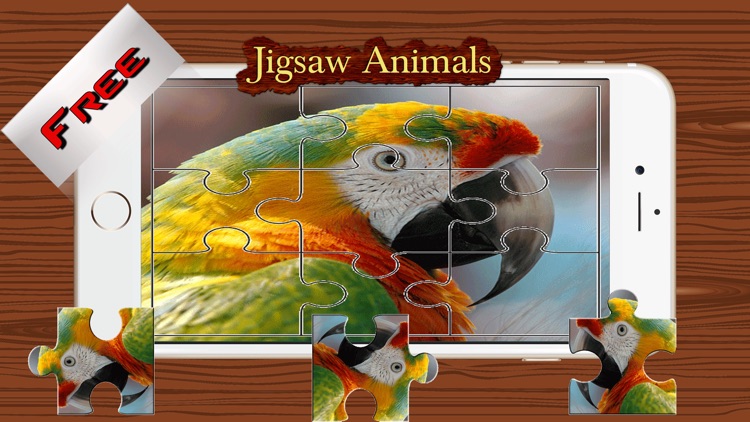 Animals Photo Jigsaw Puzzle - Magic Amazing HD Puzzle for Kids and Toddler Learning Games Free