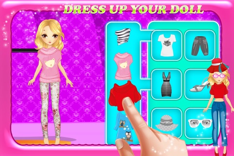 Girls Doll Dress up – Decorate & makeover princess dolls with fun screenshot 2