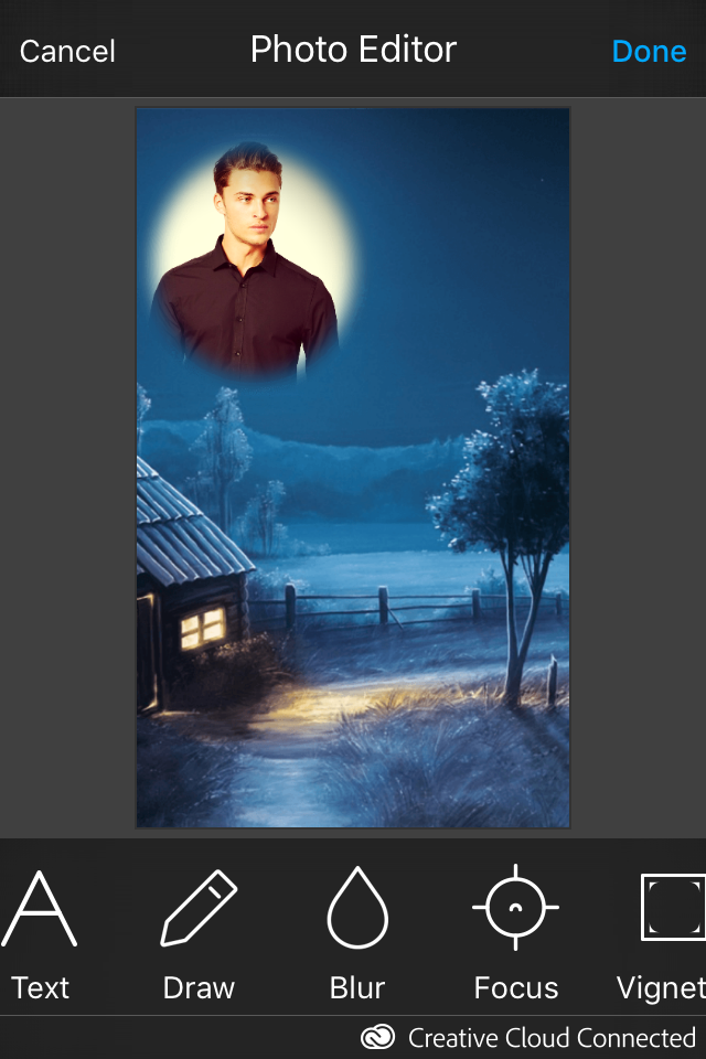 Night Photo Frame  Photo Editor