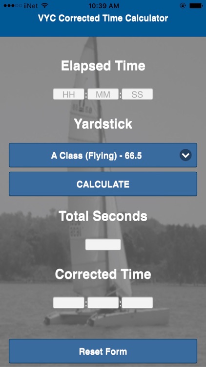 VYC Corrected Time Calculator