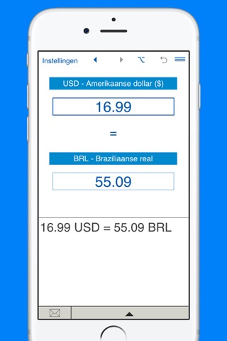 US Dollar to Brazilian Real and Brazilian Real to Dollar US price and currency converter screenshot 2