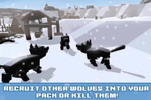 Pixel Wolf Survival Simulator Full screenshot 3