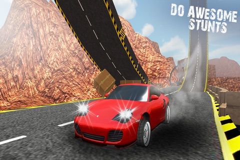 Extreme Car Driving Simulator 3D - Crazy Car Stunts on Hill top roads screenshot 3