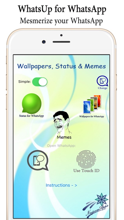 WhatsUp for WhatsApp (with Password / Touch ID)