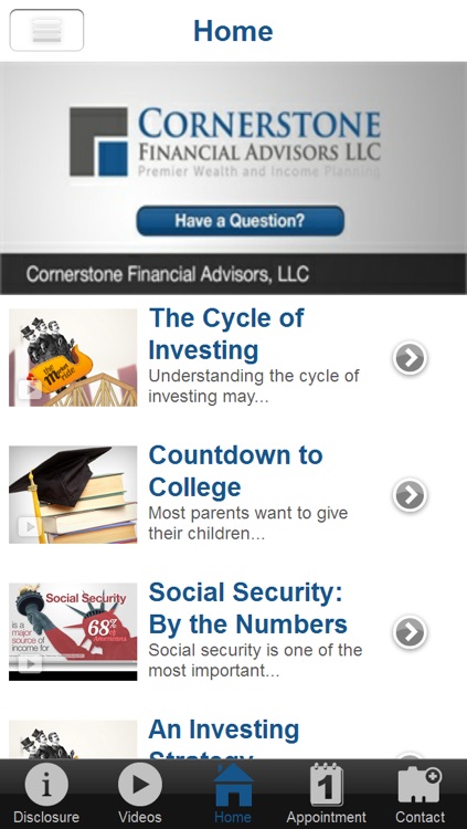 Cornerstone Financial Advisors