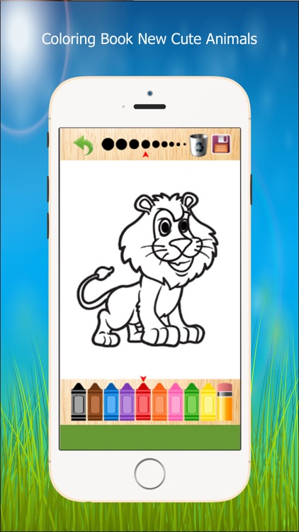 Kids Coloring Book New Cute Animals screenshot-3