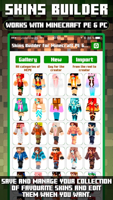 Skin Builder for Minecraft PE & PC Create Perfect Skins (unofficial) Screenshot 1