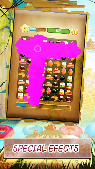 sweet pastry - super arcade delicious sweet candy to match three pastry best match three game for iPhone and iPadのおすすめ画像2