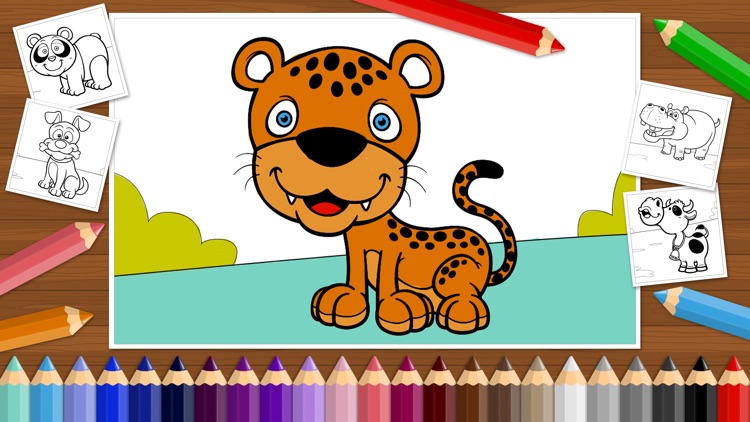 Funny Animals - Coloring Book for Little Boys, Little Girls and Kids - Free Game