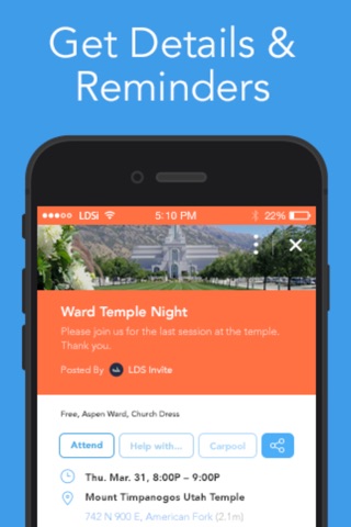 LDS Invite - Activities At Your Local Ward, Stake And Events With Friends screenshot 3