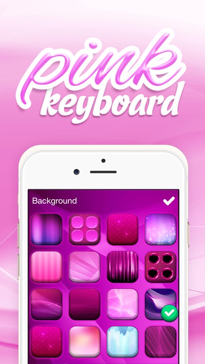 Pink Keyboard for iPhone – Cute Font.s & Fancy Background Skin.s for Girls