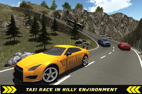 Taxi Driver Hill Climb sim 3D screenshot 3