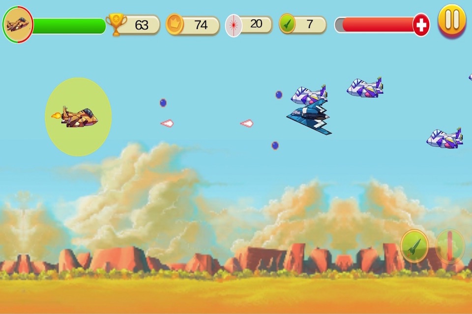 Jet Fighter War - Fight The Enemy Air Fighters in Modern Air Combat Planes in 2D Game screenshot 3