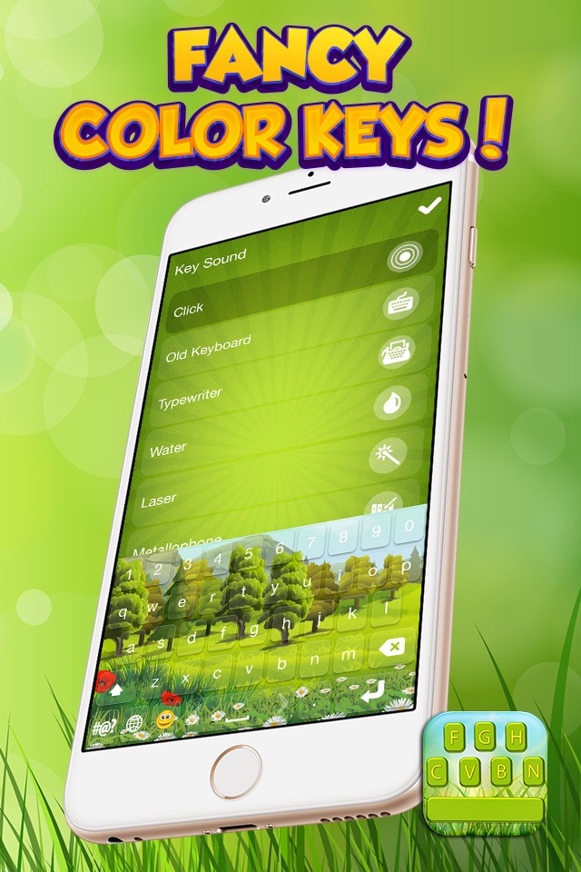 Nature Keyboard Skins –  Seasons Background Themes and Color Key.s for Texting screenshot 4