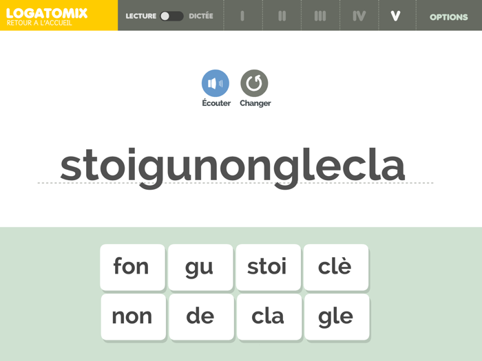 LOGATOMIX  Atelier syllabique
