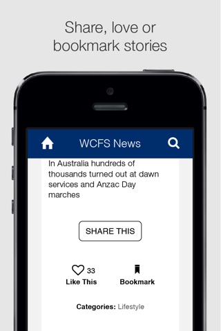 WCFS News screenshot 2