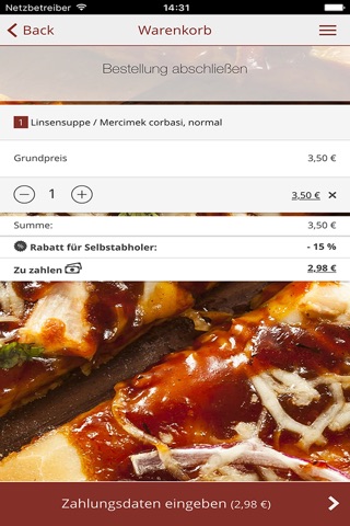 Pizza Uno Frankfurt screenshot 3
