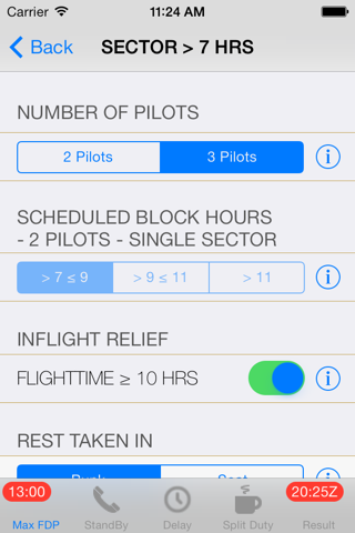 Max Flight Duty Period screenshot 2