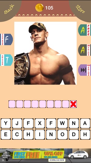 Wrestling Mania : Guess The Wrestler Celebrities Word Quiz E(圖3)-速報App