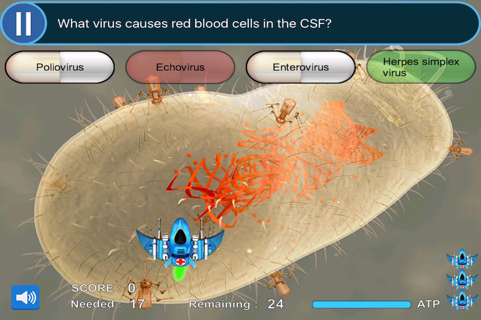 Neurology Rotation & Clinical Gross Neuroanatomy Review Game LITE (SCRUB WARS) screenshot 4