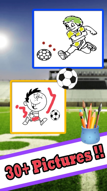 Cute Soccer Coloring Book - Drawing and Painting Page Games for Kids