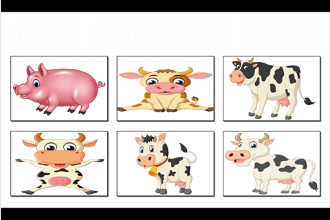 kids Farm Animals - Coloring A Farm Animal Learning Book for Kids screenshot 3