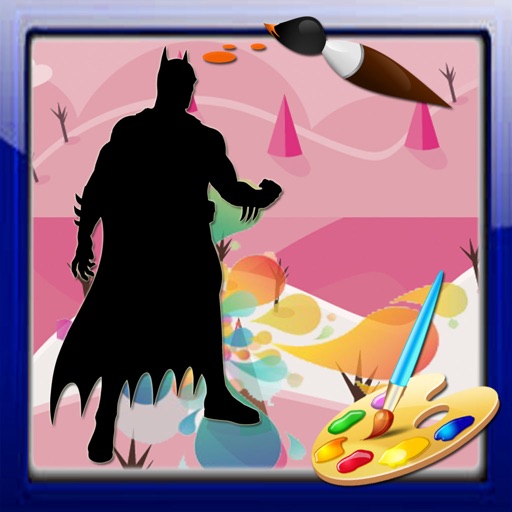 Coloring Page For Kids Games batman Edition iOS App