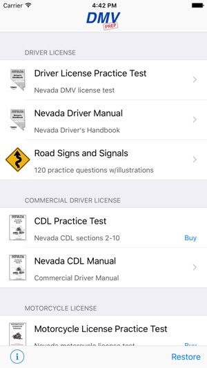 Nevada DMV Test Prep