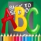 ABC Alphabet Upper Coloring Book | Coloring Free Games for Kids Boy and Girls reading and educational for toddlers by Kids Academy