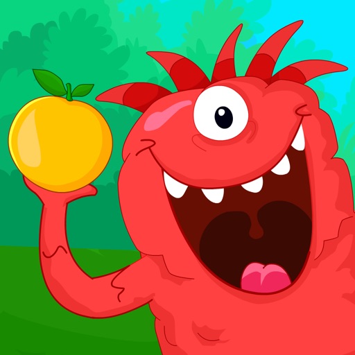 Chomping Monsters - Fruits Puzzles Games For Kids icon