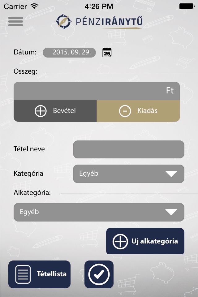 Pénziránytű screenshot 2