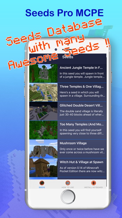 Seeds PE : Free Maps & Worlds for Minecraft Pocket Edition