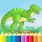 Dinosaur Dragon Coloring Book - Animal Drawing and Painting Game HD, All In 1 Dino Series Free For Kid