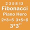 Piano Hero Fibonacci 3X3 - Sliding Number Block And Playing With Piano Music