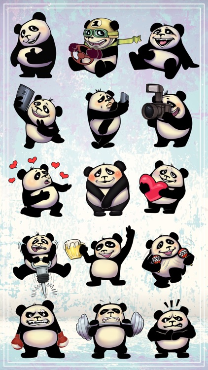 Funny Panda - Cute and Cool stickers for pictures screenshot-4