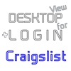DESKTOP VIEW + LOGIN for Craigslist