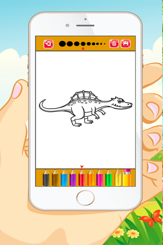 Dinosaur Coloring Book - Educational Coloring Games For kids and Toddlers Free screenshot 2