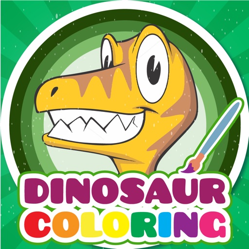 Jurassic Life Dinosaur Day Coloring Pages Second Edition icon