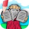 Paint drawings and biblical images of the Old Testament and the New Testament