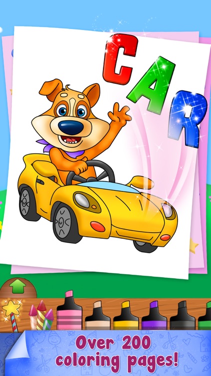 Paint Sparkles Draw - My First Coloring Book HD! screenshot-3