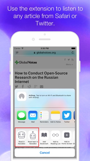 NewsBot - Listen to Your News Articles Handsfree like Podcas(圖3)-速報App