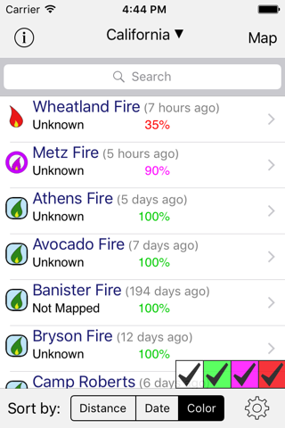 US Fires screenshot 2