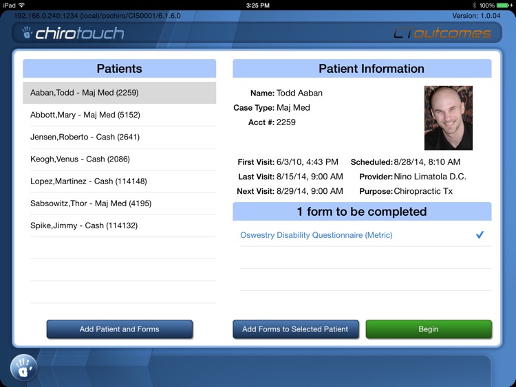 CT Outcomes Mobile 6.3