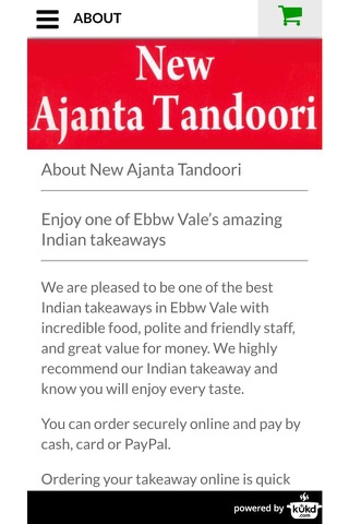 New Ajanta Tandoori Indian Takeaway screenshot 4