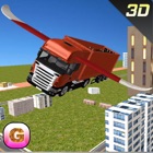 Flying Car Transporter Truck Simulator - Futuristic Transformer Truck Stunts