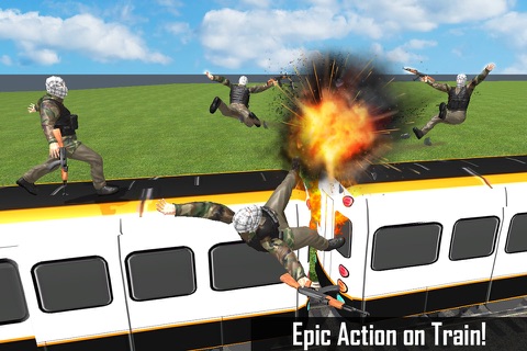 Police Helicopter Flying Sniper Shooter Game: Shoot Assassin & Terrorist on Train screenshot 3
