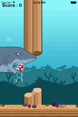 飞扬的小鱼(flappy fish) - 体验不一样的flappy玩法 screenshot 3