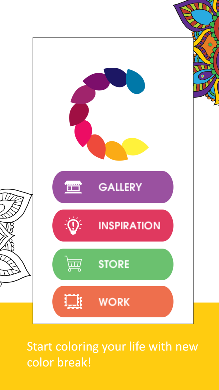 Colour Break -Adult coloring book for creative minds